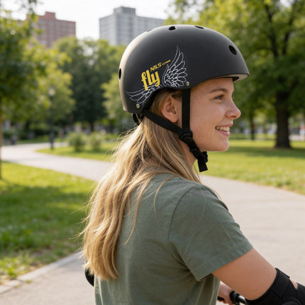 Casque de skate, doré, taille S (52-56 cm), ajustement par molette, 11 aérations