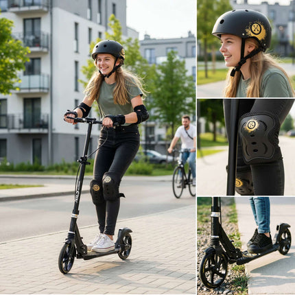 Ensemble de protections pour patinage, poignets, coudes et genoux, XL
