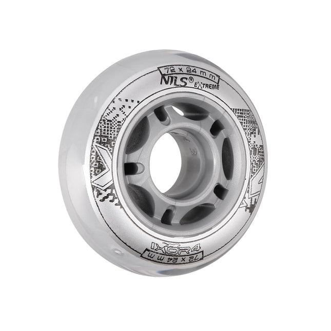 Skateboard-Rollen 72x24mm 82A Transparent (4er-Pack)