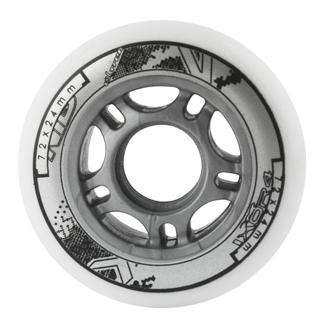 Skateboard-Rollen 72x24mm 82A Weiß (4er-Set)