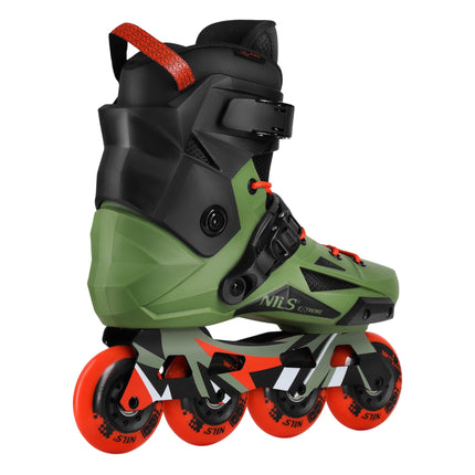Patins à roues alignées Slalom, verts, taille 36, roues de 80 mm