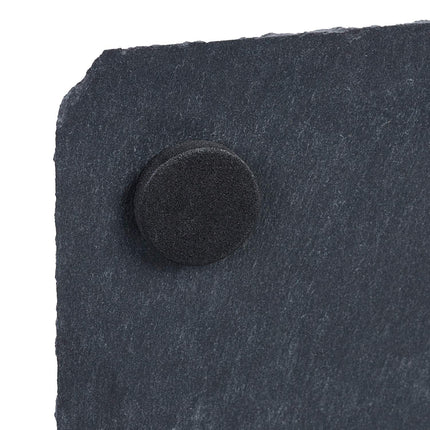 Lot de 16 sous-verres en ardoise, 10 x 10 cm, carrés