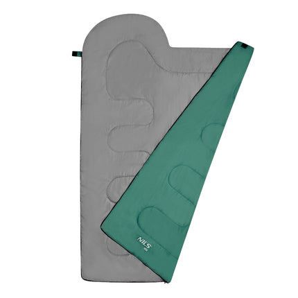Sac de couchage, taille moyenne, vert-gris, léger