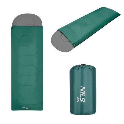 Sac de couchage, taille moyenne, vert-gris, léger