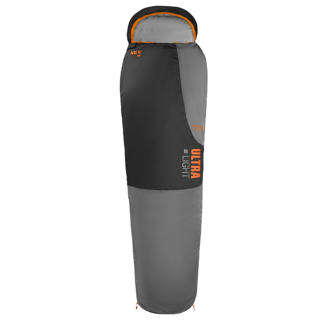 Schlafsack, Ultraleicht, Grau-Orange, Kompakt