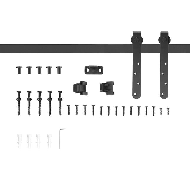 Kit de quincaillerie pour porte coulissante, ensemble en acier au carbone de 180 cm
