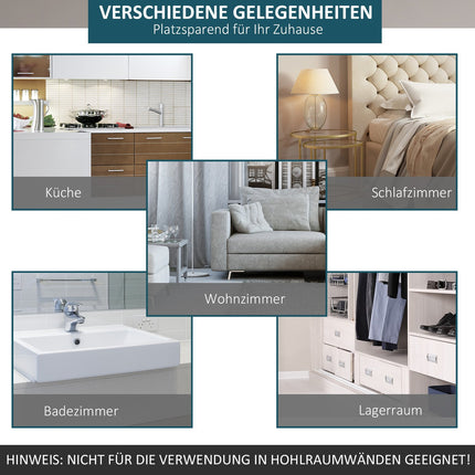 200 cm Schiebetürbeschlag-Set aus Karbonstahl, schwarz
