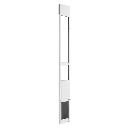 Sliding Glass Dog Door, Adjustable Height, Lock, Medium Dogs