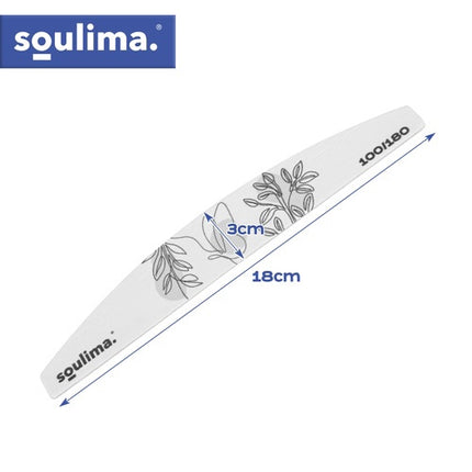 Slim Zebra Nagelfeilen, 100/180 Körnung, 100 Stück Bootsform