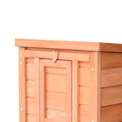 Petit abri pour animaux avec rampe, en bois résistant aux intempéries, vert