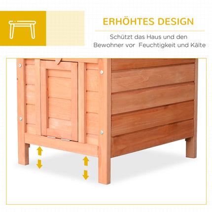 Petit abri pour animaux avec rampe, en bois résistant aux intempéries, vert