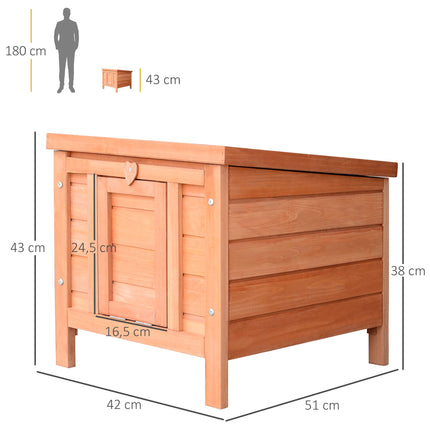 Petit abri pour animaux avec rampe, en bois résistant aux intempéries, vert