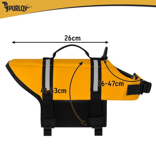 Gilet de sauvetage réfléchissant pour petit chien, 4-7 kg, jaune