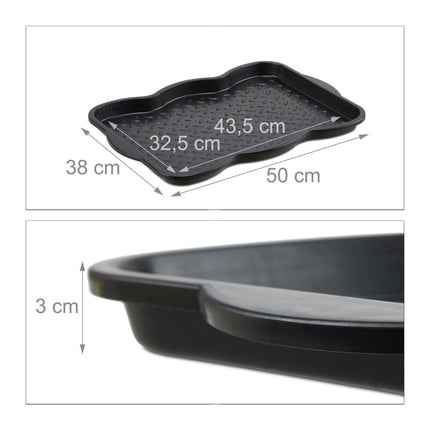 Kleine Schuhabtropfschale für 2 Paar