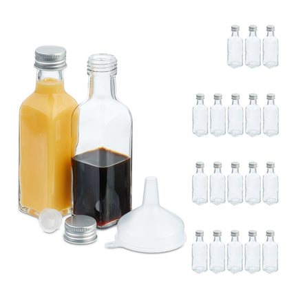Petites bouteilles dans un ensemble
