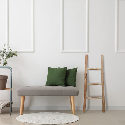 Petite échelle décorative en bois de châtaignier
