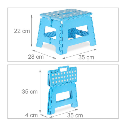 Kleiner Klapphocker blau