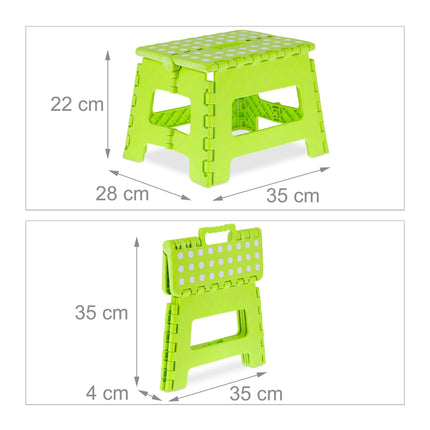 Petit tabouret pliant vert