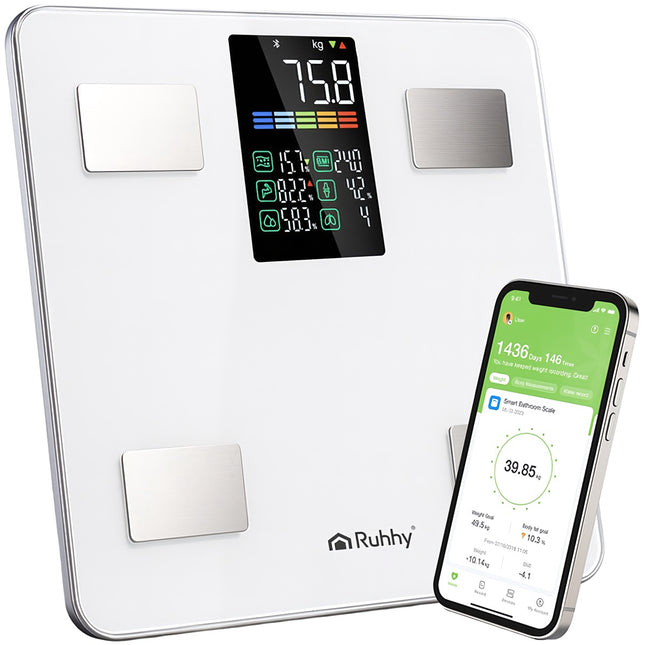 Pèse-personne intelligent, analyse de la composition corporelle, capacité de 226 kg