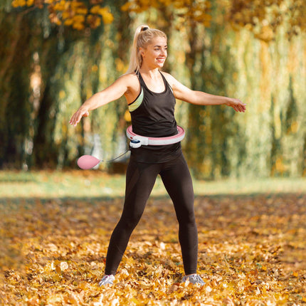 Intelligenter Hula-Hoop-Reifen mit Gewichtsball und 16 verstellbaren Gliedern