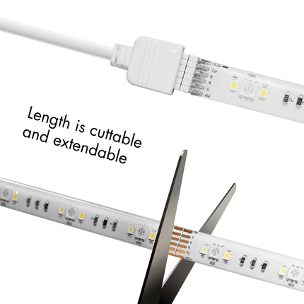 Smart RGB+CCT (RGB + Warm-Kaltweiß) Lichtstreifen 5m WiFi Tuya