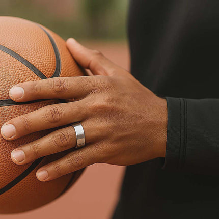 Smart Ring für Gesundheits- & Schlaf-Tracking, Edelstahl, M