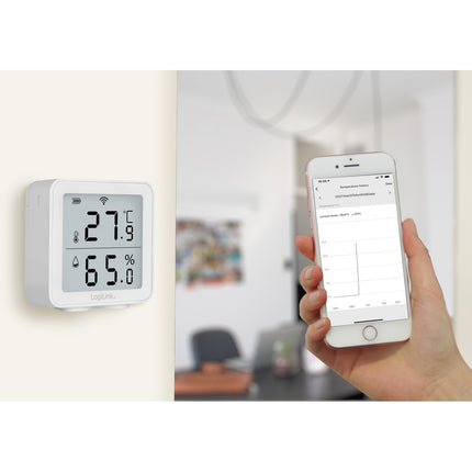Intelligenter Temperatur- und Feuchtigkeitssensor Wifi Tuya
