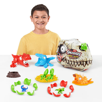 Smashers Playset Dino Island T-Rex Bataille