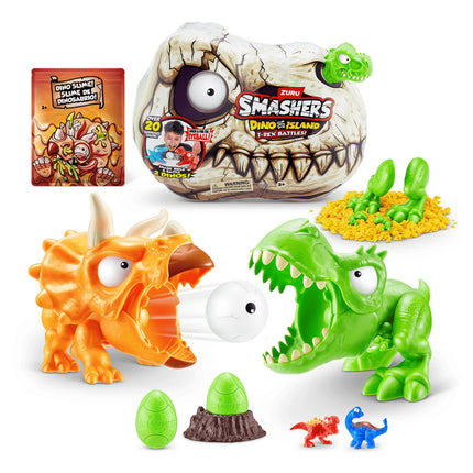 Smashers Playset Dino Island T-Rex Bataille