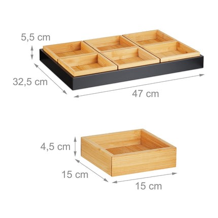Snackschale mit Serviertablett