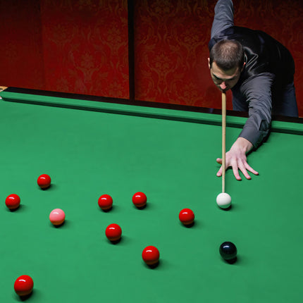 Snooker Cue 57-Inch, 9.7mm Leather Tip, Extension Case
