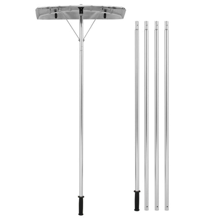 Pelle à neige 1,48-6,08 m Râteau de toit réglable Déneigeur en aluminium