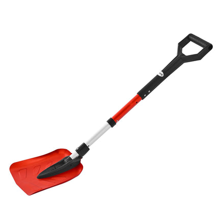 Snow Shovel, Foldable Aluminum, D-Grip, 36-40 in Adjustable