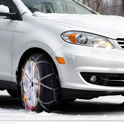 Snow Tire Chains, Manganese Alloy Steel, 2-Pack
