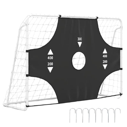 But de football avec mur cible à 5 trous, 215 × 152 cm