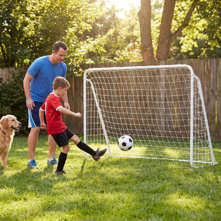 But de football avec mur cible à 5 trous, 215 × 152 cm