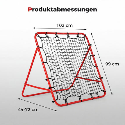 Fußball Rebounder Netz mit 5 einstellbaren Winkeln, 100x100 cm