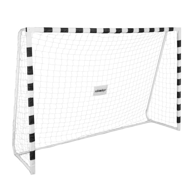 But de football en métal blanc XXL