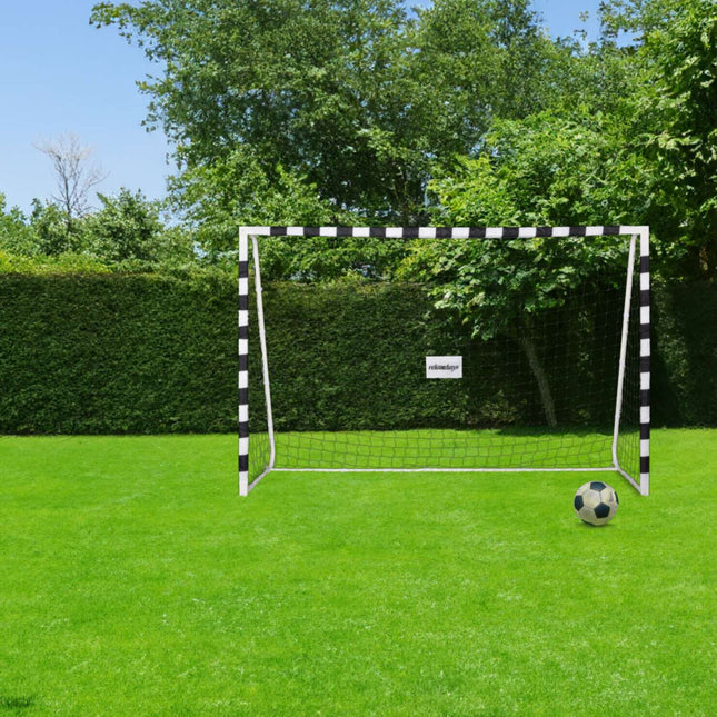 But de football en métal blanc XXL