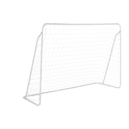 Fußballtor aus weißem Stahl