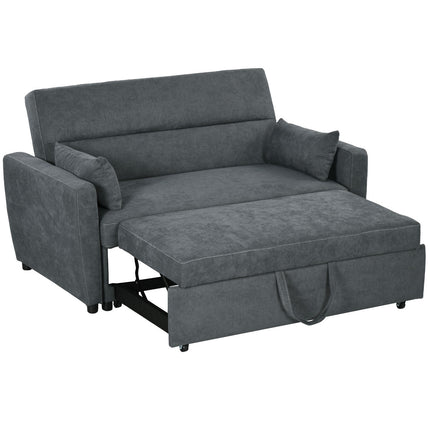 Schlafsofa, Samtoptik, verstellbare Rückenlehne, 2-Sitzer
