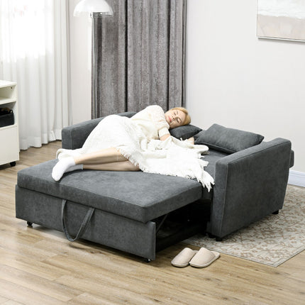 Schlafsofa, Samtoptik, verstellbare Rückenlehne, 2-Sitzer