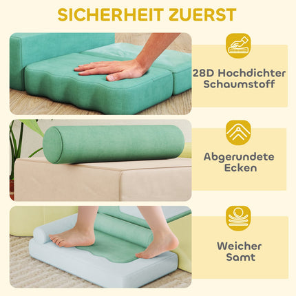 Softbausteine-Set mit 200 Bällen – Spielspaß für Kinder im Innenbereich