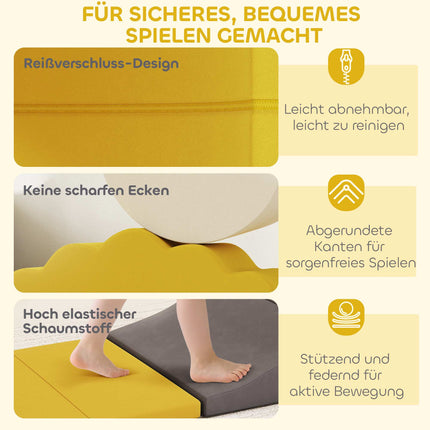 Ensemble de 7 blocs d'escalade en mousse souple pour tout-petits