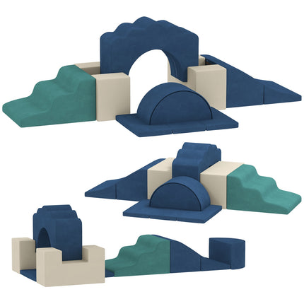 Ensemble de blocs d'escalade en mousse souple pour tout-petits, utilisation en intérieur