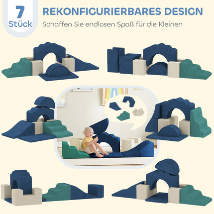 Ensemble de blocs d'escalade en mousse souple pour tout-petits, utilisation en intérieur