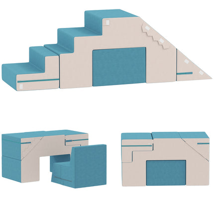 Soft Play Baustein-Set für Kleinkinder, Kunstleder, Schaumstoff