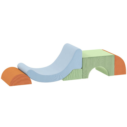 Ensemble de blocs de jeu souples pour tout-petits, mousse, velours côtelé, 5 pièces