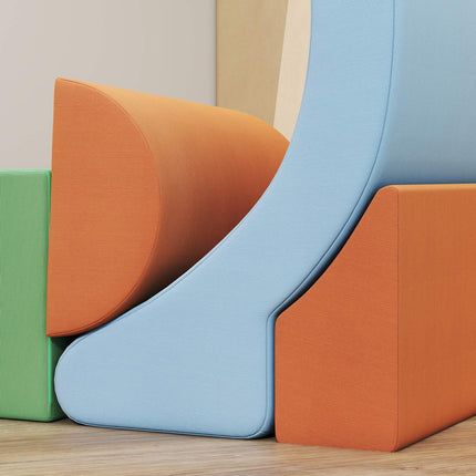 Ensemble de blocs de jeu souples pour tout-petits, mousse, velours côtelé, 5 pièces