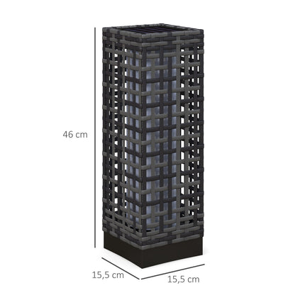 Wasserdichte Rattan Solar Wegleuchte, Auto Sensor LED-Lampe
